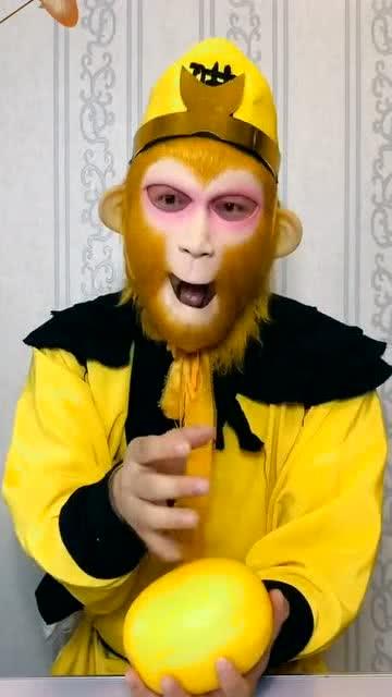 无辜吃瓜悟空图片,揭秘猴王闲适生活瞬间